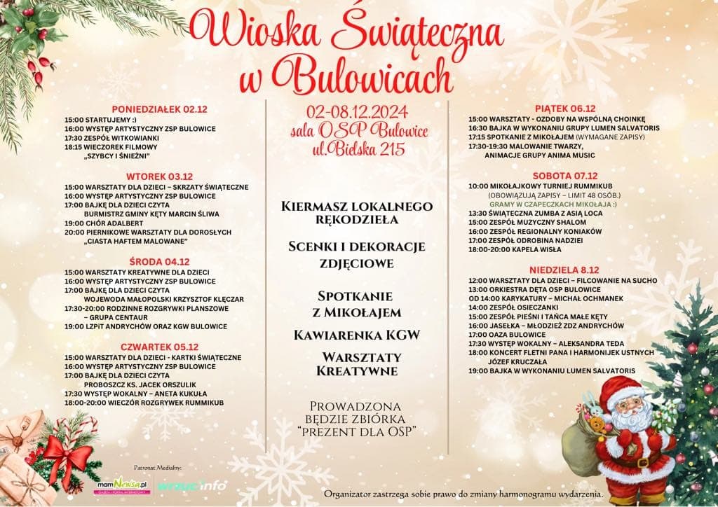 Wioska swiateczna w Bulowicach